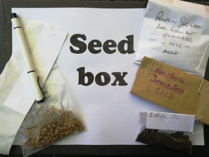 Collecting, Saving, Storing and Swapping Seeds